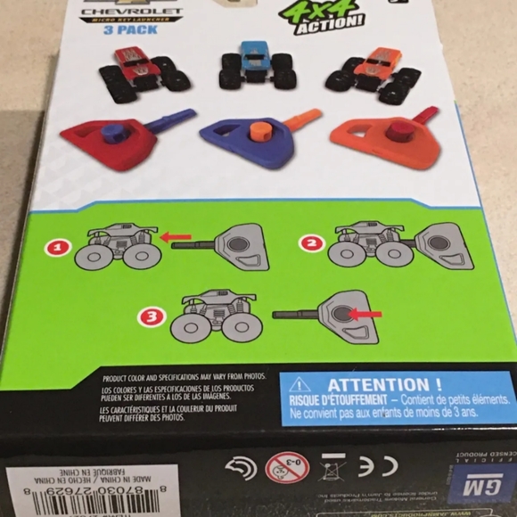 3 Pack Red blue orangeChevrolet Micro Key LauncherColorado pre-runnerChevy - Picture 10 of 12